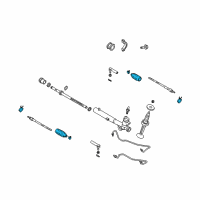 OEM 2007 Infiniti FX45 Boot-Steer Gear Diagram - 48203-WL026