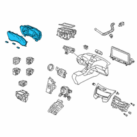 OEM 2021 Acura RDX METER, COMBINATION Diagram - 78100-TJB-AW1