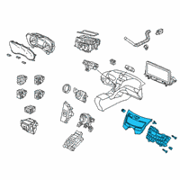 OEM Acura RDX Switch Assembly (Premium Black Metallic) Diagram - 79610-TJB-A11ZA