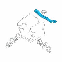 OEM 1999 Nissan Frontier Rear Engine Mounting Member Assembly Diagram - 11330-7Z300