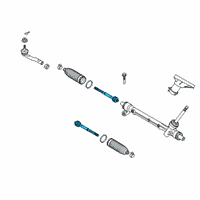 OEM 2020 Toyota Yaris Inner Tie Rod Diagram - 45503-WB001