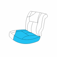 OEM 1999 Dodge Intrepid Seat Cushion Pad Diagram - SR961AZAA