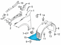 OEM 2020 BMW 228i xDrive Gran Coupe COVER, WHEELL HOUSING, BOTTO Diagram - 51-71-8-497-243