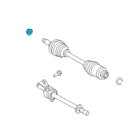 OEM 2012 Lincoln MKZ Axle Nut Diagram - -W712435-S439