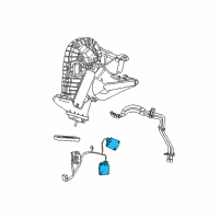 OEM Dodge Magnum Air Conditioner And Heater Actuator Diagram - 5061099AA