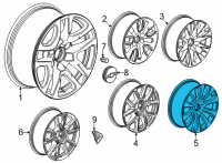 OEM 2021 Chevrolet Tahoe Wheel, Alloy Diagram - 84227090