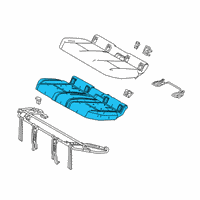 OEM 2020 Lexus UX250h Pad Sub-Assembly RR Sea Diagram - 71503-76020