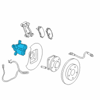 OEM 2016 Cadillac XTS Caliper Diagram - 22796445