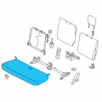 OEM Scion iQ Seat Cushion Diagram - 71460-74040-B1