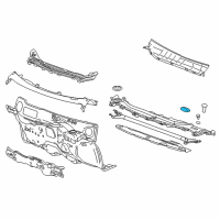 OEM 2019 Chevrolet Volt Cowl Panel Plug Diagram - 39019106