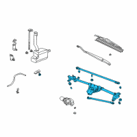 OEM 2005 Honda Pilot Link, FR. Wiper Diagram - 76530-S9V-A02