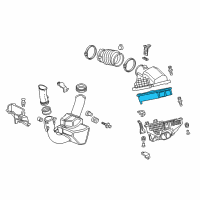 OEM Acura RL Air Filter Diagram - 17220-RKG-A00