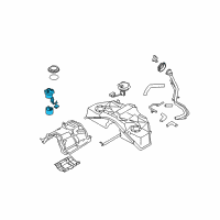 OEM Infiniti G35 In Tank Fuel Pump Diagram - 17040-JK60A