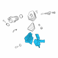 OEM 2013 Chevrolet Traverse Air Cleaner Body Diagram - 25847283