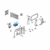 OEM 2004 Honda Odyssey Holder, Driver Side Cup (Light Fern Green) Diagram - 84661-S0X-J11ZA