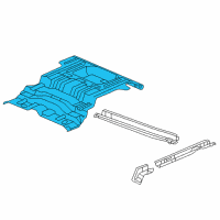 OEM 2003 Oldsmobile Bravada Panel-Rear Floor Diagram - 25784607