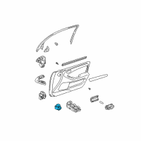 OEM 2001 Lexus GS430 Switch Assembly, MULTIPLEX BLACK Diagram - 84030-30020-C0