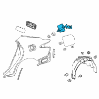 OEM Toyota Camry Lock Assembly Diagram - 77030-07010