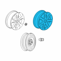 OEM Buick Encore Wheel, Alloy Diagram - 95144161