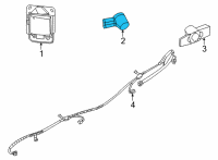 OEM 2020 Nissan Sentra Sensor Assy Distance Diagram - 28438-6CA2B