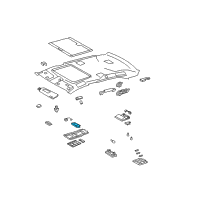 OEM Lexus LS600h Lamp Sub-Assy, Console Box Diagram - 81206-50060-A1