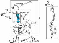 OEM 2021 Chevrolet Trailblazer Fuel Pump Diagram - 42746099