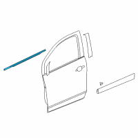 OEM 2013 Buick Encore Belt Molding Diagram - 42588397