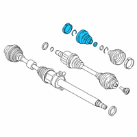 OEM 2020 BMW X2 Repair Kit Bellows, Interior Diagram - 31-60-8-618-545