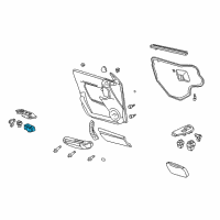 OEM Pontiac Aztek Window Switch Diagram - 19244667