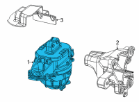 OEM 2021 Jeep Grand Cherokee L ENGINE MOUNT Diagram - 68375804AD