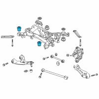 OEM 2017 Honda Pilot Rubber, RR. Sub-Frame Mounting(FR) Diagram - 50360-TZ5-A01