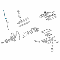 OEM Cadillac Dipstick Diagram - 12584737