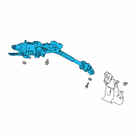 OEM 2018 Honda Accord Column Assembly, Steering Diagram - 53200-TVA-A13