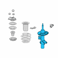 OEM 2019 Honda Civic Damper Unit, Front Left Diagram - 51621-TGH-A01