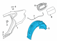 OEM 2022 BMW X6 COVER, WHEELL HOUSING, REAR Diagram - 51-71-7-478-759