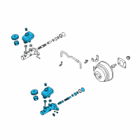 OEM 2004 Infiniti Q45 Cylinder Assy-Brake Master Diagram - 46010-CR926