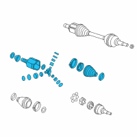 OEM Chevrolet Spark EV Joint Kit-Front Wheel Drive Shaft Tri-Pot Diagram - 95327823