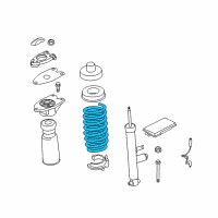 OEM BMW 430i xDrive Rear Coil Spring Diagram - 33-53-6-856-587