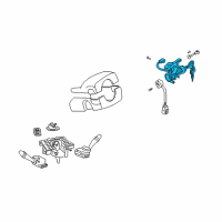 OEM 2003 Hyundai Accent SOLENOID Assembly-Key INTERMEDIATED Lock Diagram - 95860-25000