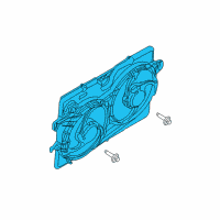 OEM 2009 Mercury Mariner Fan Assembly Diagram - 8L8Z-8C607-A