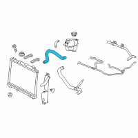 OEM 2013 Cadillac CTS Upper Hose Diagram - 25880391