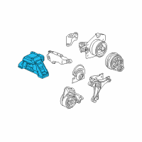 OEM Chevrolet HHR Mount Asm-Engine *White Diagram - 25974060