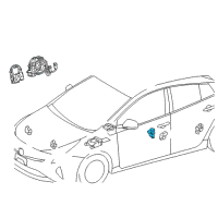OEM 2021 Toyota C-HR Side Sensor Diagram - 8983A-0E010