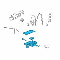 OEM Chevrolet Tahoe Oil Pan Diagram - 12619011