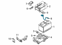 OEM 2022 Kia Sorento Sensor Assy-Battery Diagram - 37180R5000