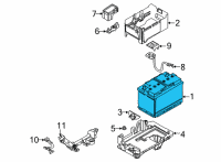 OEM 2022 Kia K5 Batteries Diagram - 371103Q700