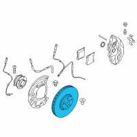OEM 2018 BMW X5 Brake Disc, Lightweight, Ventilated, Left Diagram - 34-11-6-789-069