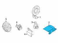 OEM Nissan Versa Sensor-Side AIRBAG Center Diagram - 98820-5EE9C