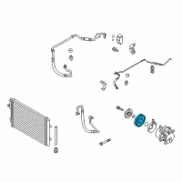 OEM Hyundai Accent PULLEY Assembly-Air Conditioning Compressor Diagram - 97643-1J100