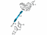 OEM 2016 Toyota Mirai Intermed Shaft Diagram - 45260-62020